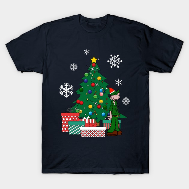 Beetle Bailey Around The Christmas Tree T-Shirt by Nova5